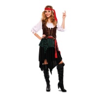 Costume de pirate d'outre-mer pour femmes