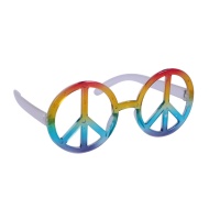 Lunettes hippies multicolores