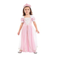 Costume de princesse rose avec couronne pour bébés
