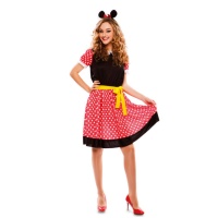 Costume de Minnie Mouse avec queue pour femmes