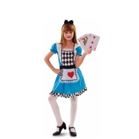Costume Alice du Pays des Merveilles avec bandeau pour filles