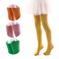 Collants pour enfants de couleur unie