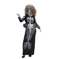 Costume de sirène squelette pour femmes