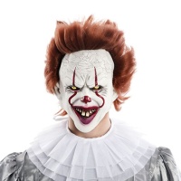 Masque de clown avec cheveux