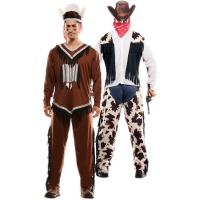 Costume de cow-boy et d'indien pour adultes