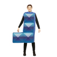 Costume Tetris bleu foncé pour adultes