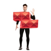 Costume Tetris rouge pour adultes