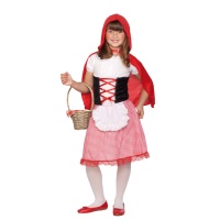 Costume du Petit Chaperon Rouge avec tablier pour filles
