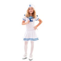 Costume de marin bleu et blanc pour filles