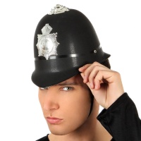 Casque de police noir