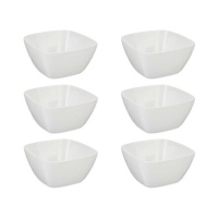 Bol carré en porcelaine de 700 ml - Vessia - 6 pcs.