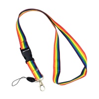 Pendentif en forme de ruban arc-en-ciel