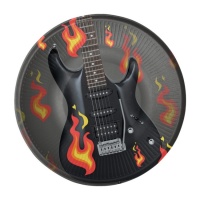 Assiettes Rock and Roll 23 cm - 8 pcs.