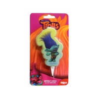 Bougie Trolls 5,5 x 8 cm - 1 unité