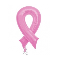 Silhouette de ballon XL ruban rose 91 x 51 cm - Anagram