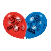 Ballons Super Mario 22,8 cm - 6 pcs.