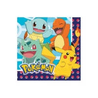 Serviettes Pokemon 16,5 x 16,5 cm - 16 unités