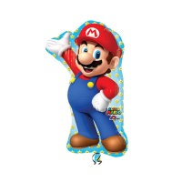 Ballon Silhouette Super Mario XL 55 x 83 cm - Anagram