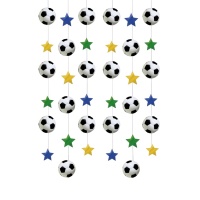 2.10 m pendentifs de football - 6 pcs.