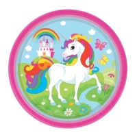 Assiettes Licorne 23 cm - 8 pcs.