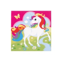 Serviettes de table Licorne 16,5 x 16,5 cm - 20 pcs.