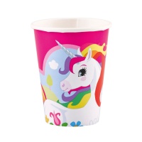 Gobelets licorne 266 ml - 8 unités