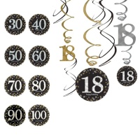 Pendentifs décoratifs à bulles de Champagne - 12 unités