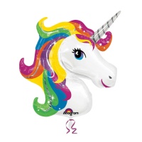 Ballon XL Silhouette de licorne 83 x 73 cm - Anagram