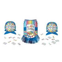 Centre de table Happy Birthday Rainbow - 3 pcs.