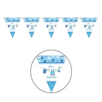 Banderole Blue Baby Party - 4,50 m