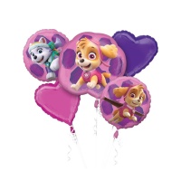 Bouquet de ballon Skye de la Pat'Patrouille - Anagramme - 5 pcs.