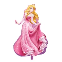 Ballon Silhouette Princesse Aurore XL 86 x 58 cm - Anagramme