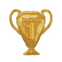 Globe silhouette XL de la Coupe des Champions de football 71 x 63 cm - Anagramme