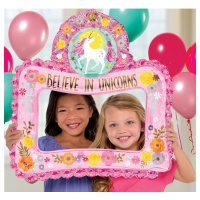 Cadre photobooth Licornes - 66 x 68 cm