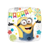 Ballon carré Minions 43 cm - Anagramme