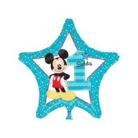 Ballon Mickey en forme d'étoile numéro 1 48 cm - Anagramme