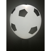 Ballons en latex avec led football - 4 pcs.