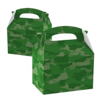 Boîte en carton camouflage militaire - 1 pc.