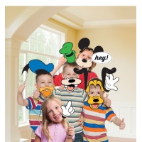 Kit photobooth Mickey Mouse et ses amis - 12 unités