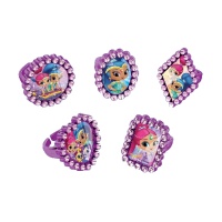 Anneaux Shimmer and Shine - 18 pcs.