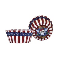 Caissettes pour cupcake thème pirate - 50 pcs.