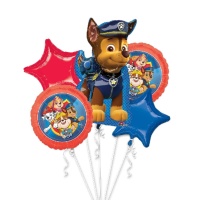 Bouquet ballons Pat Patrouille Canine Patrol - Anagramme - 5 pcs.