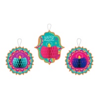 Pendentifs décoratifs hindou - 3 pcs.