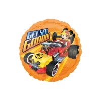 Ballon rond de 43 cm Mickey et les Super Racers - Anagramme