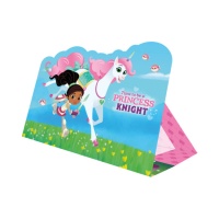 Invitations Princesse Nella - 8 pcs.