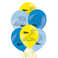 Ballons en latex Finding Dory 23 cm - 6 pcs.
