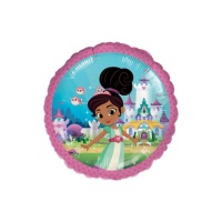 Ballon rond 43 cm Nella A Brave Princess - Anagramme