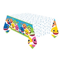 Nappe en papier Baby shark - 1,80 x 1,20 m