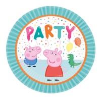 Assiettes de fête Peppa Pig 23 cm - 8 pcs.