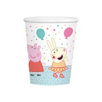 Coupes de fête Peppa Pig 250 ml - 8 unités